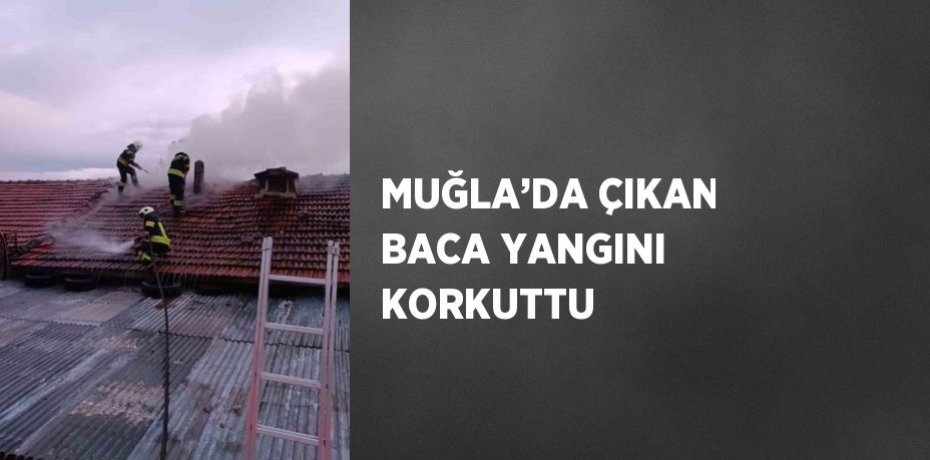 MUĞLA’DA ÇIKAN BACA YANGINI KORKUTTU