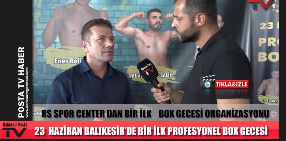 RS SPOR CENTER DAN BALIKESİR'DE BİR İLK! BOX GECESİ ORGANİZASYONU