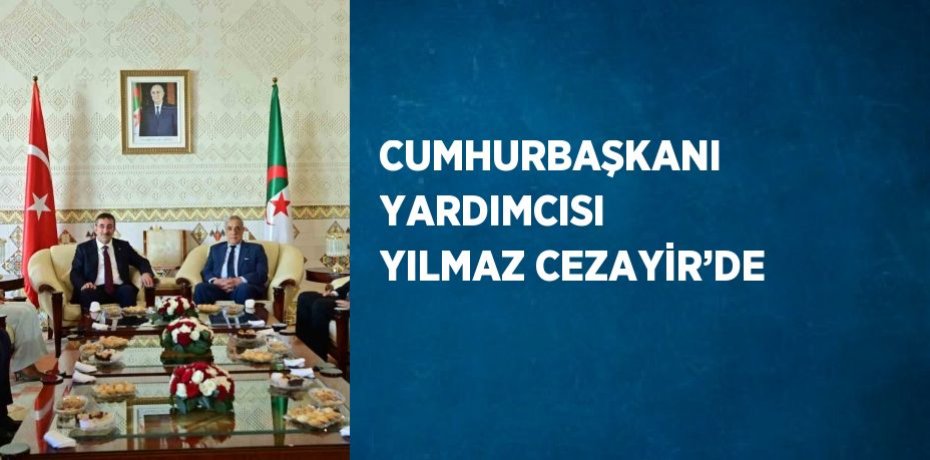 CUMHURBAŞKANI YARDIMCISI YILMAZ CEZAYİR’DE