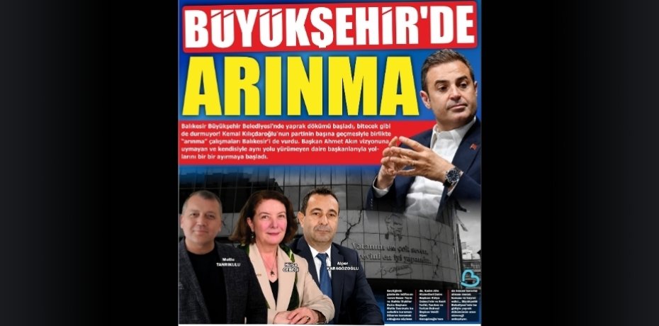 BÜYÜKŞEHİR’DE ARINMA