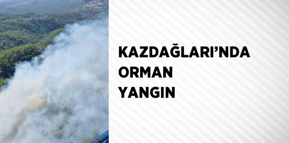 KAZDAĞLARI’NDA ORMAN YANGIN