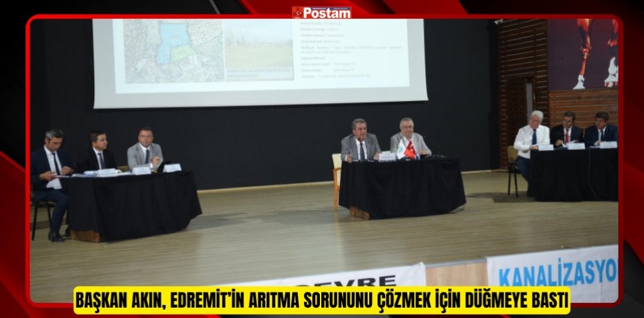 Başkan Akın, Edremit’in arıtma sorununu çözmek için düğmeye bastı