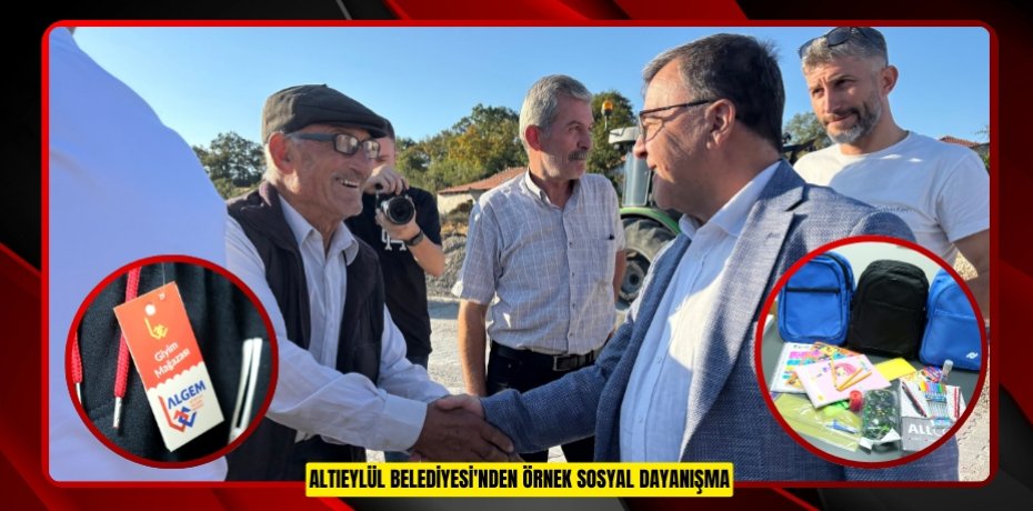 ALTIEYLÜL BELEDİYESİ'NDEN ÖRNEK SOSYAL DAYANIŞMA