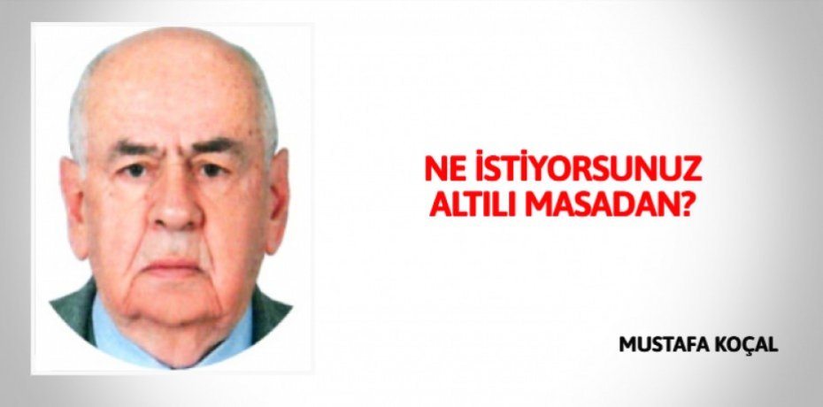 NE İSTİYORSUNUZ ALTILI MASADAN?