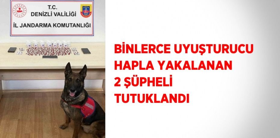 BİNLERCE UYUŞTURUCU HAPLA YAKALANAN 2 ŞÜPHELİ TUTUKLANDI