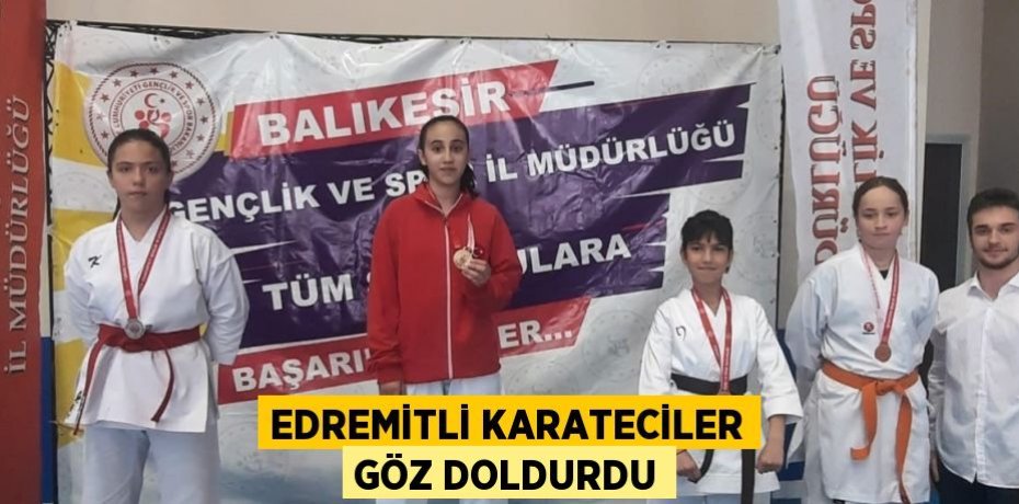 Edremitli karateciler göz doldurdu