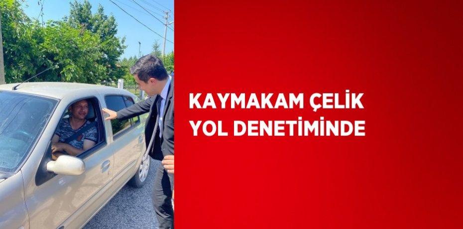 KAYMAKAM ÇELİK YOL DENETİMİNDE