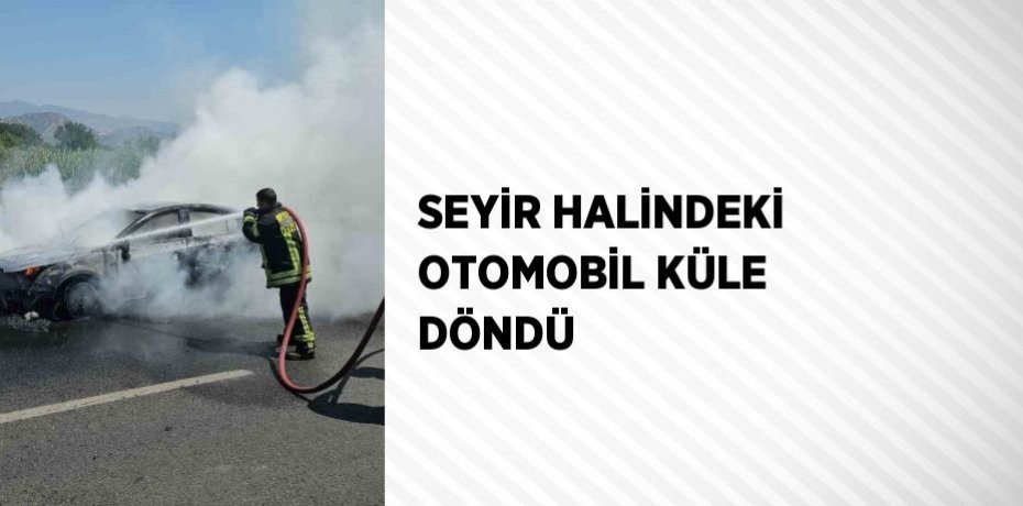 SEYİR HALİNDEKİ OTOMOBİL KÜLE DÖNDÜ