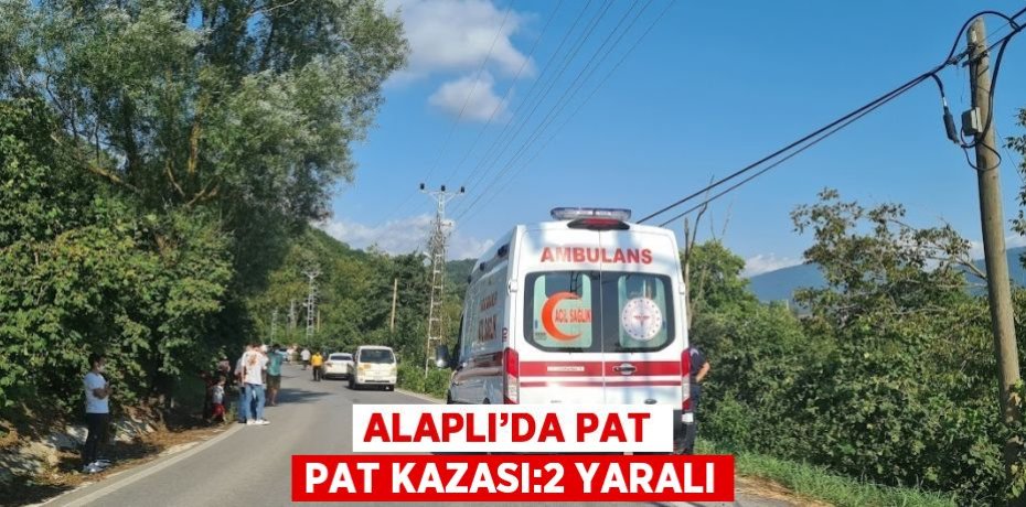ALAPLI’DA PAT PAT KAZASI:2 YARALI