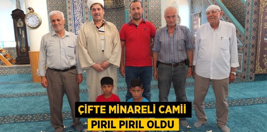 Çifte Minareli camii pırıl pırıl oldu