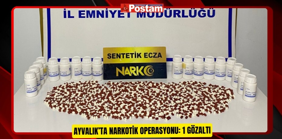 Ayvalık’ta narkotik operasyonu: 1 gözaltı  