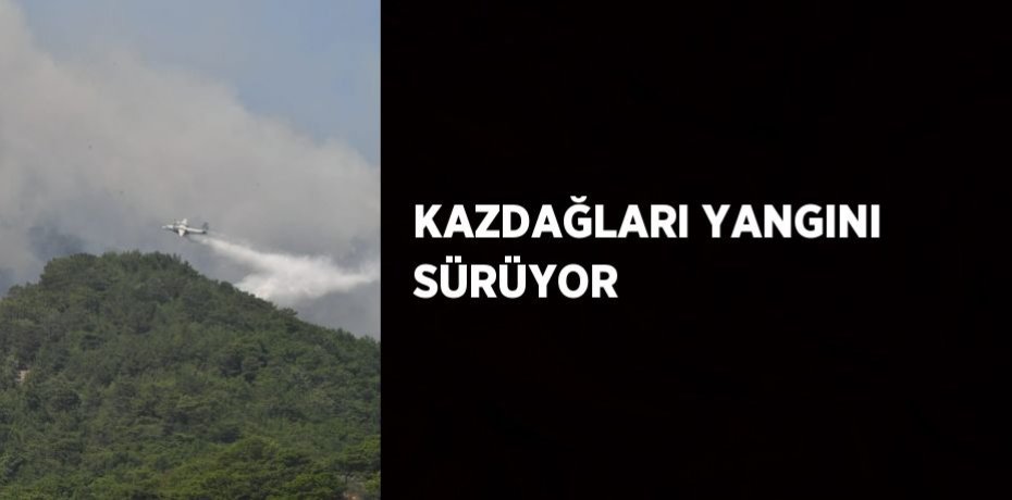 KAZDAĞLARI YANGINI SÜRÜYOR