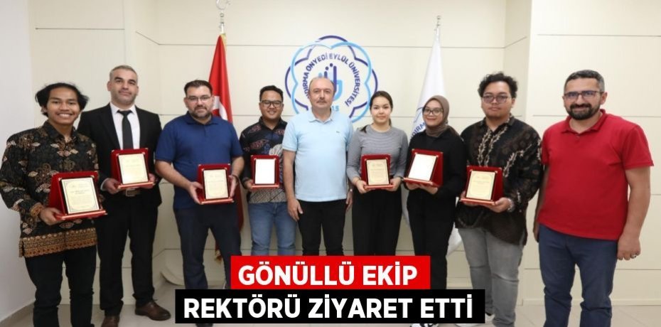 Gönüllü Ekip Rektörü Ziyaret Etti