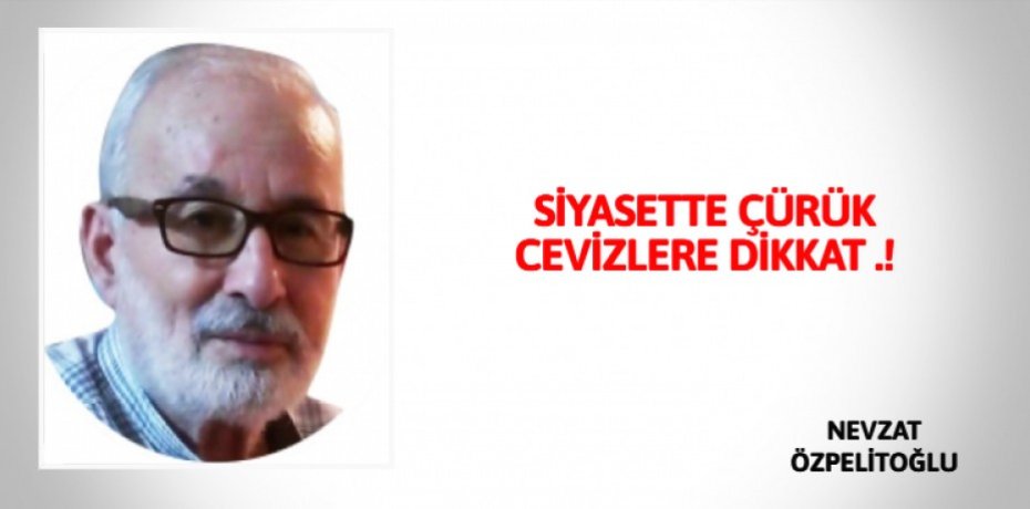 SİYASETTE ÇÜRÜK CEVİZLERE DİKKAT .!