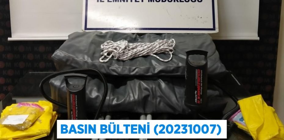 Basın Bülteni (20231007)