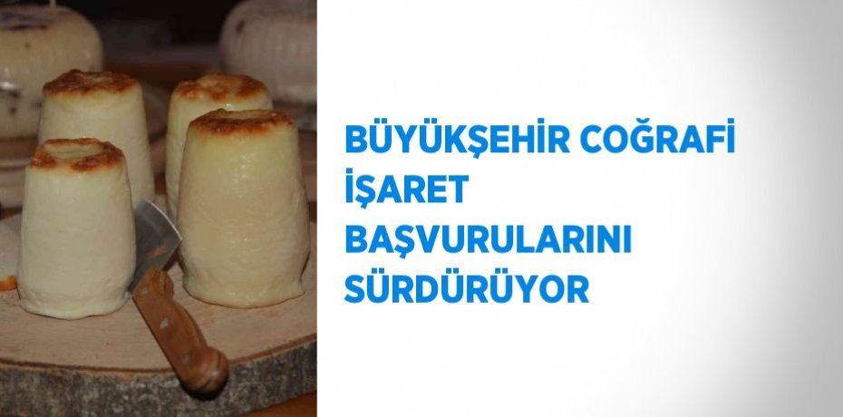 BÜYÜKŞEHİR COĞRAFİ İŞARET BAŞVURULARINI SÜRDÜRÜYOR