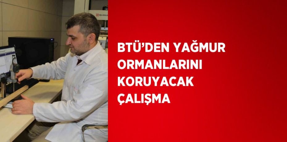 BTÜ’DEN YAĞMUR ORMANLARINI KORUYACAK ÇALIŞMA
