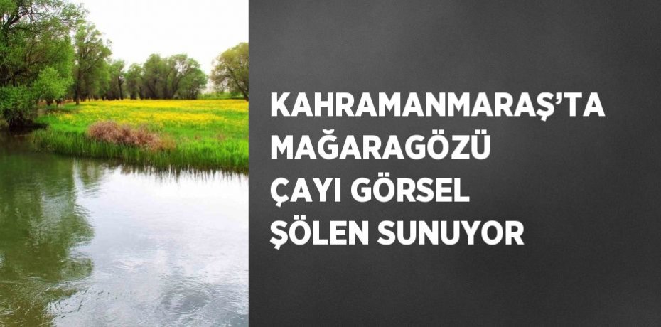 KAHRAMANMARAŞ’TA MAĞARAGÖZÜ ÇAYI GÖRSEL ŞÖLEN SUNUYOR