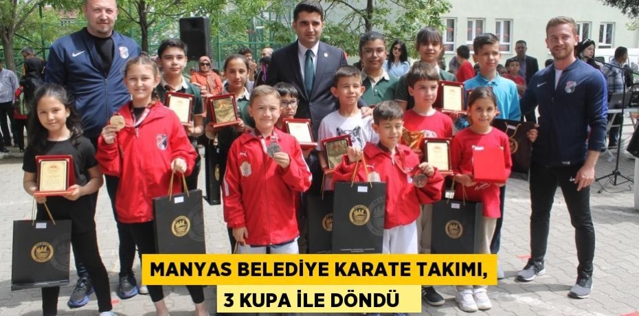 Manyas Belediye Karate Takımı, 3 kupa ile döndü  