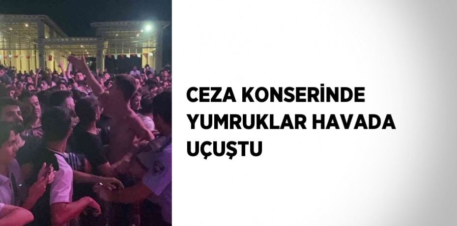 CEZA KONSERİNDE YUMRUKLAR HAVADA UÇUŞTU