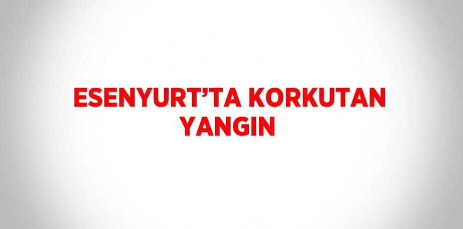 ESENYURT’TA KORKUTAN YANGIN
