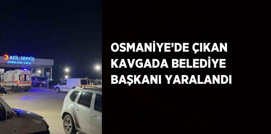 OSMANİYE’DE ÇIKAN KAVGADA BELEDİYE BAŞKANI YARALANDI