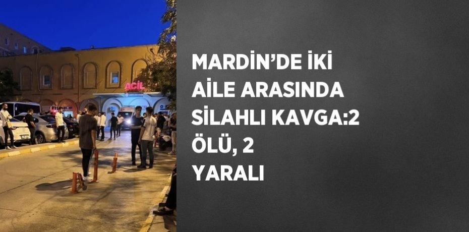 MARDİN’DE İKİ AİLE ARASINDA SİLAHLI KAVGA:2 ÖLÜ, 2 YARALI