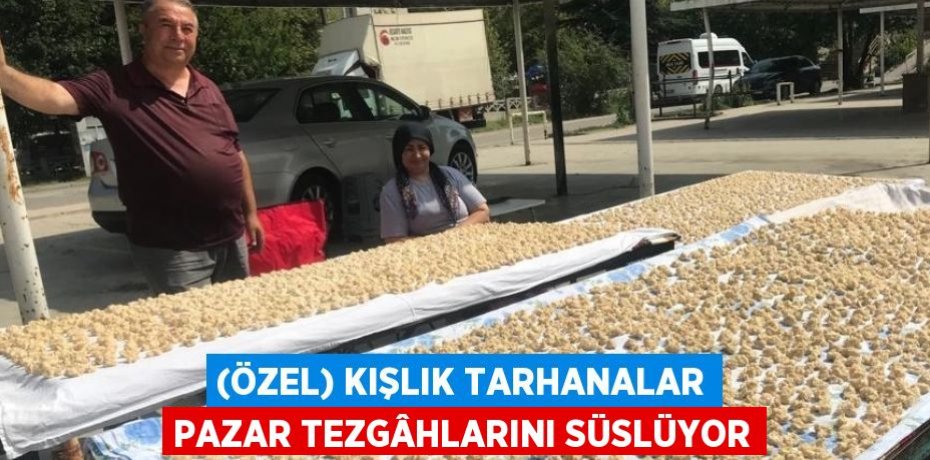 (ÖZEL) KIŞLIK TARHANALAR PAZAR TEZGÂHLARINI SÜSLÜYOR