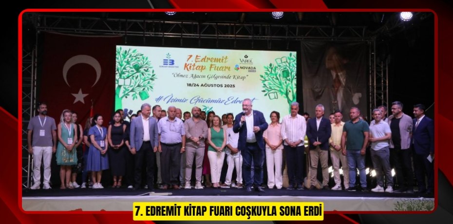 7. EDREMİT KİTAP FUARI COŞKUYLA SONA ERDİ