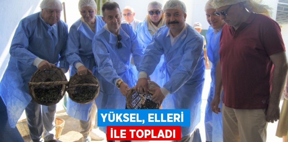 Yüksel, elleri ile topladı