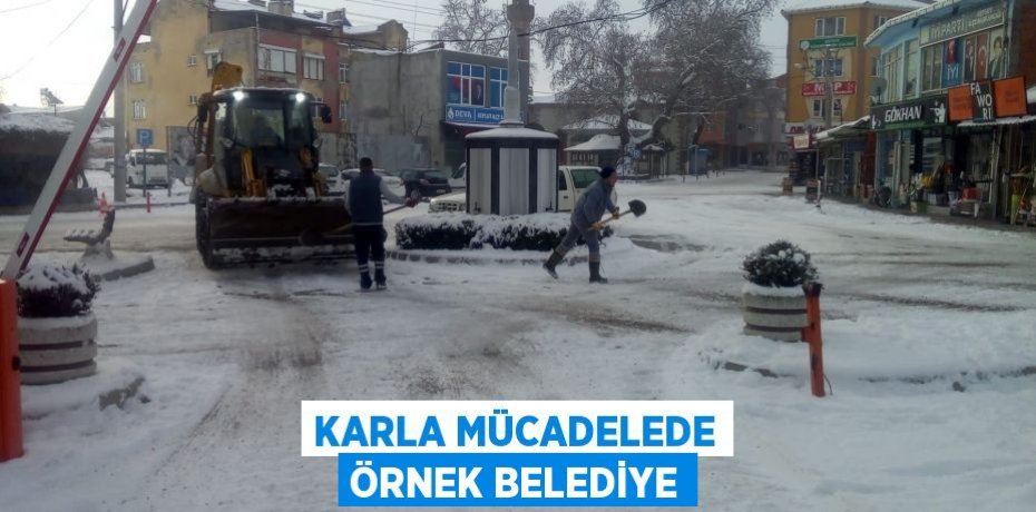 KARLA MÜCADELEDE ÖRNEK BELEDİYE
