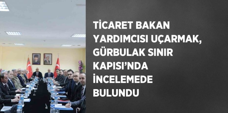 TİCARET BAKAN YARDIMCISI UÇARMAK, GÜRBULAK SINIR KAPISI’NDA İNCELEMEDE BULUNDU