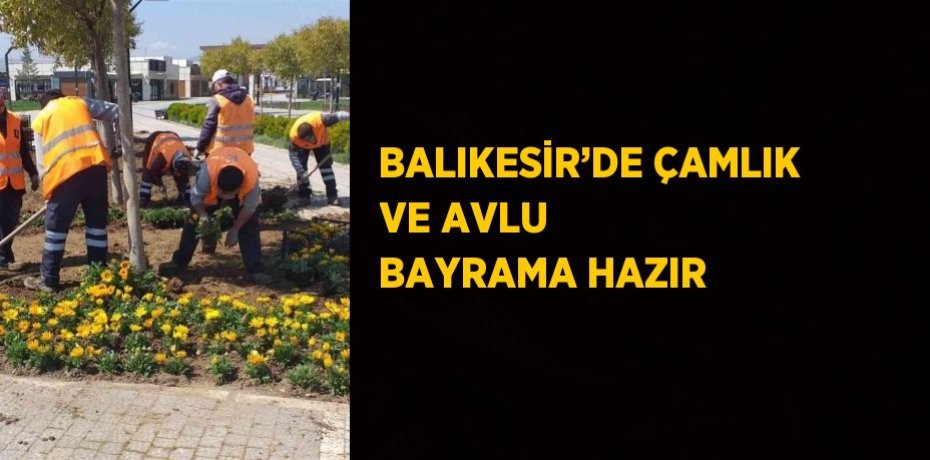 BALIKESİR’DE ÇAMLIK VE AVLU BAYRAMA HAZIR