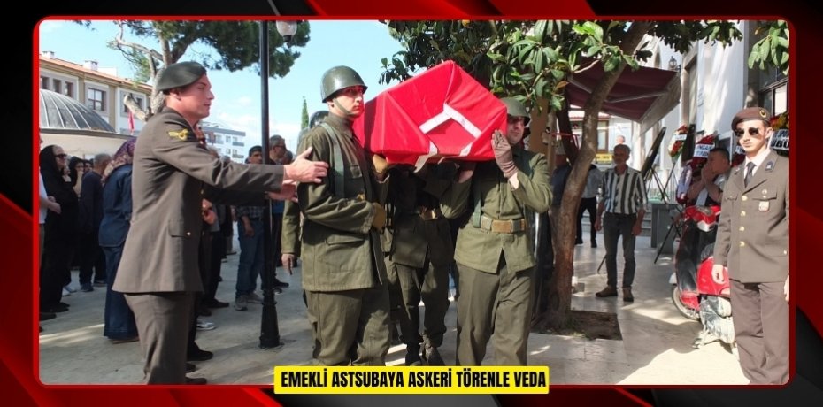 Emekli astsubaya askeri törenle veda