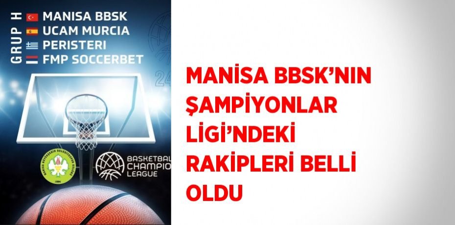 MANİSA BBSK’NIN ŞAMPİYONLAR LİGİ’NDEKİ RAKİPLERİ BELLİ OLDU
