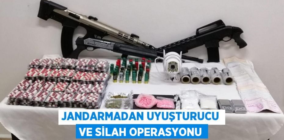 JANDARMADAN UYUŞTURUCU VE SİLAH OPERASYONU