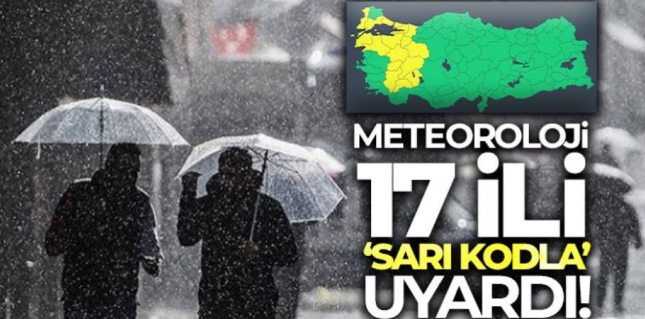 Meteoroloji uyardı! Sağanak geliyor