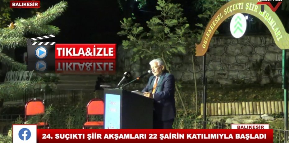 24. SUÇIKTI ŞİİR AKŞAMLARI 22 ŞAİRİN KATILIMIYLA BAŞLADI