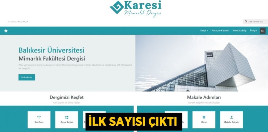 İLK SAYISI ÇIKTI