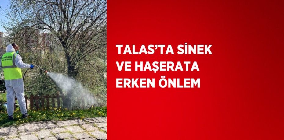 TALAS’TA SİNEK VE HAŞERATA ERKEN ÖNLEM