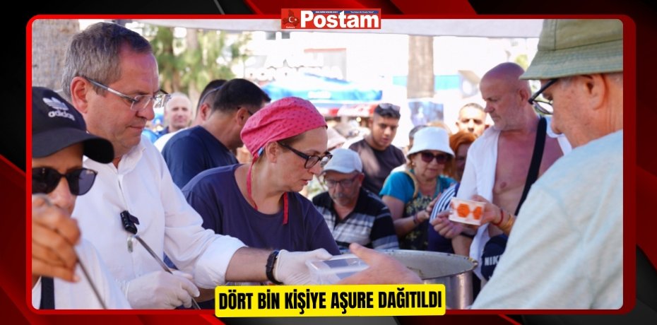 DÖRT BİN KİŞİYE AŞURE DAĞITILDI