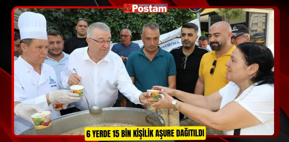 6 yerde 15 bin kişilik aşure dağıtıldı  