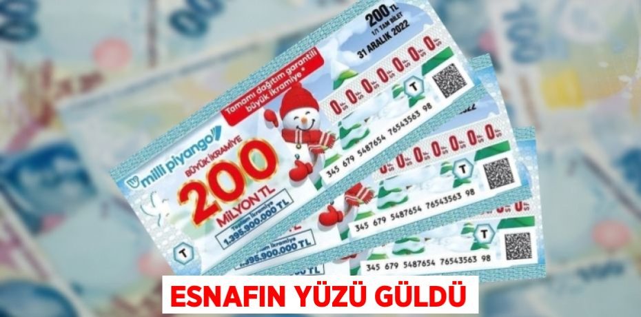 ESNAFIN YÜZÜ GÜLDÜ