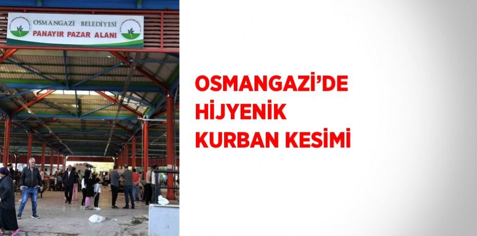 OSMANGAZİ’DE HİJYENİK KURBAN KESİMİ