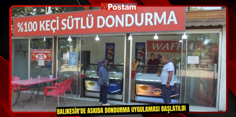 Balıkesir'de askıda dondurma uygulaması başlatıldı  