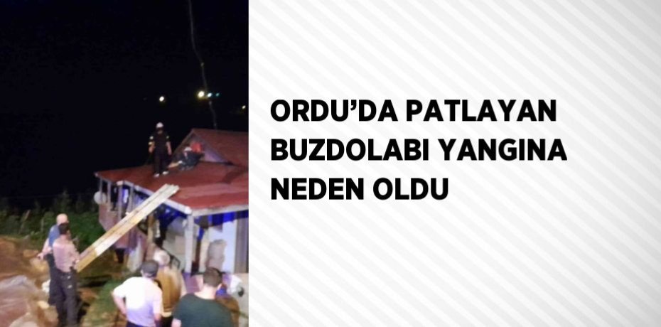 ORDU’DA PATLAYAN BUZDOLABI YANGINA NEDEN OLDU