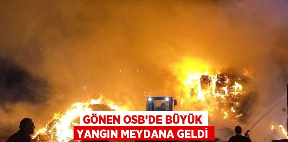 GÖNEN OSB’DE BÜYÜK YANGIN MEYDANA GELDİ