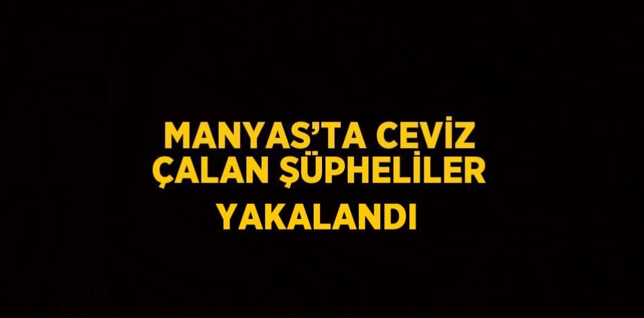 MANYAS’TA CEVİZ ÇALAN ŞÜPHELİLER YAKALANDI