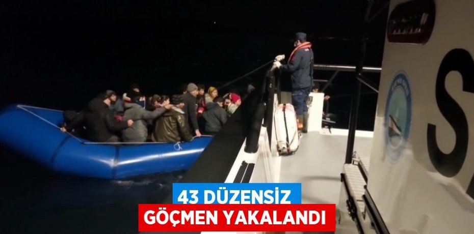 43 düzensiz göçmen yakalandı