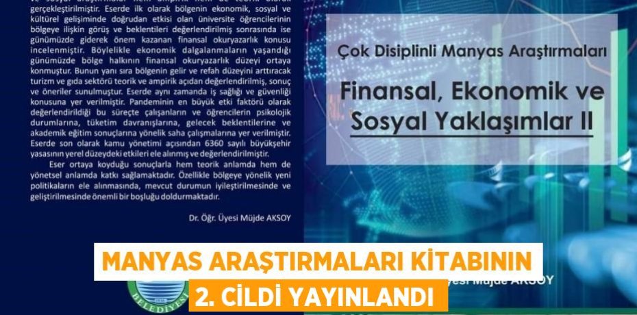 Manyas araştırmaları kitabının 2. cildi yayınlandı